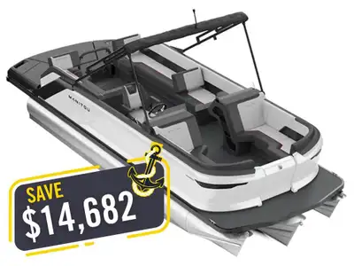 2024 Manitou 22 Cruise Switchback Max Deck Signature 150HP w/Trailer 54 North Powersports EXCLUSIVE...
