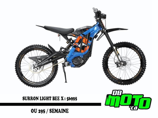 2023 Surron LIGHT BEE X 40 AMPERE ** aucun frais cache ** in Dirt Bikes & Motocross in Lanaudière