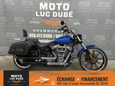 Harley-Davidson FXBRS Breakout 114 2019 SEULEMENT 22 775 KM MOTO CANADIENNE ALARME FREINS ABS MOTEUR...