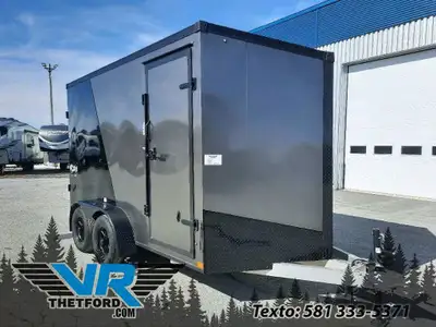 VR Thetford Paiement à partir de 0$/sem. + TX. 2023 Stealth Trailers Cobra 7x12TA2 All black Alu(R)...