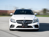 2019 Mercedes Benz C300 White Exterior on Black Interior comes with Navigation, Panoramic Roof, Blin... (image 1)