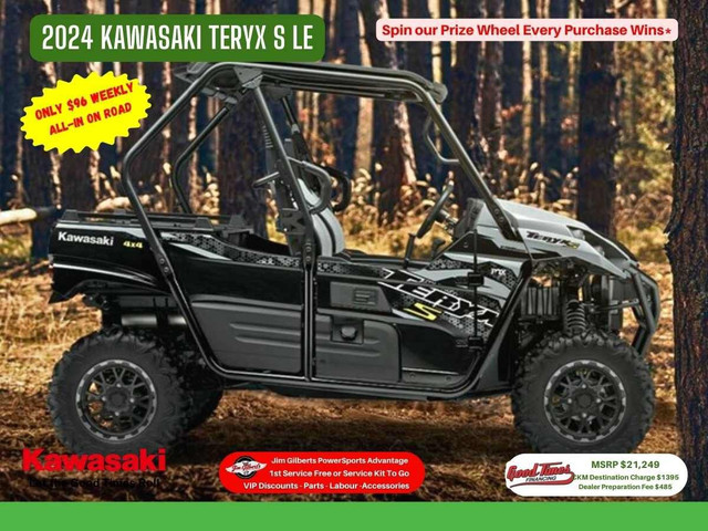 2024 KAWASAKI TERYX S LE - Only $96 Weekly, All-in dans Véhicules tout-terrain (VTT)  à Fredericton