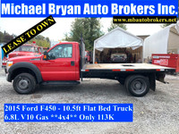 2015 FORD F450 - 10.5FT FLAT BED TRUCK *NEW BLOW-OUT PRICE*