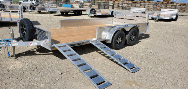 2024 Stronghaul UATS8514DR 82 X 14? ALUMINUM TANDEM WITH SIDE LO in Cargo & Utility Trailers in St. Albert - Image 3