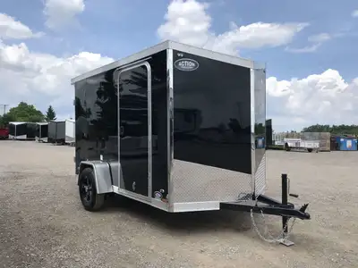 IRON LITE SERIES 6' X 12' SINGLE AXLE CARGO TRAILER WITH REAR DOUBLE BARN DOORS! Unlock your hauling...