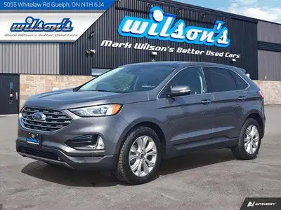 Look at this certified 2021 Ford Edge Titanium AWD | Leather | Panoramic Sunroof | Nav | Heated Stee...