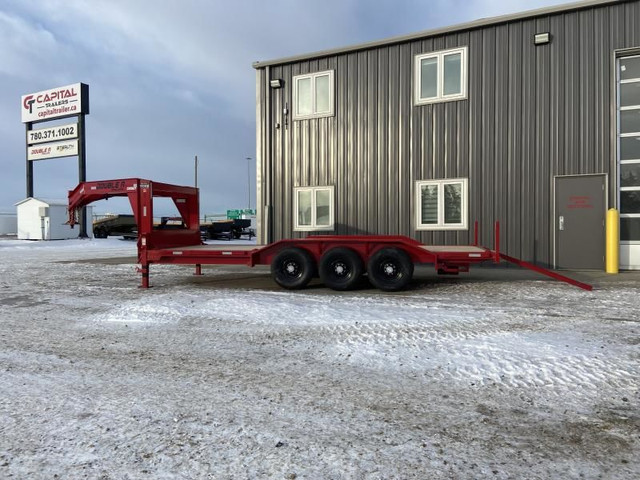 2023 Double A Trailers Low Profile Gooseneck Equipment Trailer 8 in Cargo & Utility Trailers in Strathcona County - Image 2