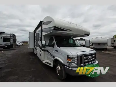 Jayco Greyhawk class C motorhome 31F highlights: Bunk Beds Vinyl Flooring Double Entry Bath Walk-Aro...