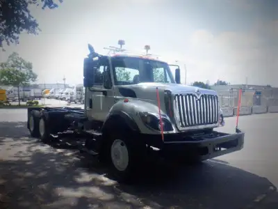 2012 International 7400 Cab and Chassis Diesel With Air Brakes 7.6L L6 DIESEL engine Plow Ready Dump...