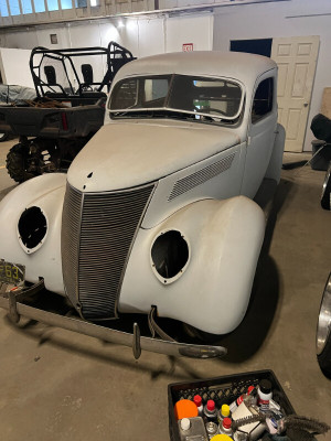 1937 Ford Slant Back Project Car All Steel Body
