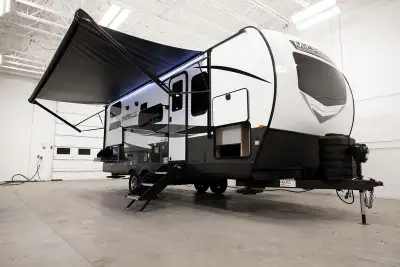 This is the perfect family trailer towing under 26' feet. The double 48" X 72" bunkhouse is awesome...