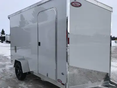 LEGACY SERIES ALL ALUMINUM FRAME 7' X 12' SINGLE AXLE CARGO WITH 12in. EXTRA HEIGHT, 16in OC FLOOR,...