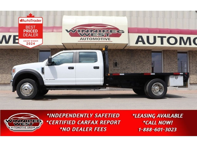 2021 Ford F-550 CREW DUALLY 6.7L DIESEL 4X4, 12FT DECK, LOW KMS! in Cars & Trucks in Winnipeg