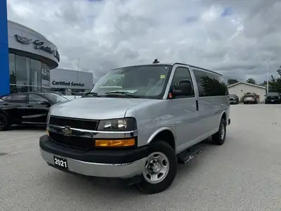 Experience versatility and power with the 2021 Chevrolet Express Chev 135 Wb Pass, offered by Mike J...