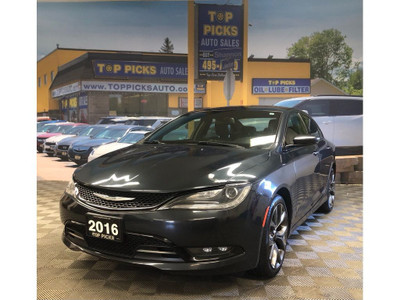  2016 Chrysler 200 S AWD Alloy Edition, Low Kms, Accident Free!