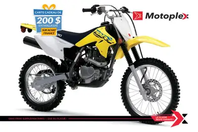 DRZ-125L La DR-Z125L detient toutes les qualites pour de longue et excitante randonnee. Un plus gran...