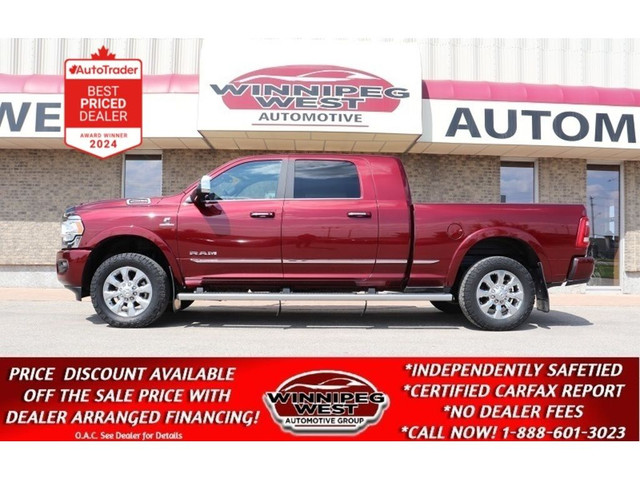 2022 Ram 2500 LIMITED MEGA CAB CUMMINS 4X4 W/9900GVW in Cars & Trucks in Winnipeg