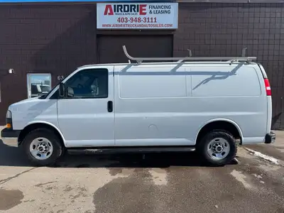 2016 GMC Savana 2500 Cargo Van 4.8L V8 Gas Engine RWD Ladder Rack & Interior Shelving Options: Facto...