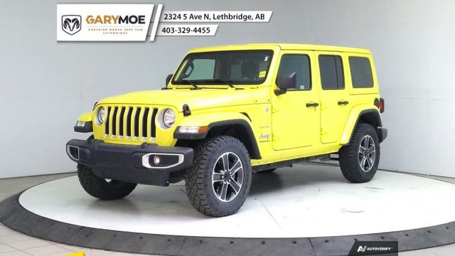 2023 Jeep Wrangler Sahara Heated Seats, Heated Steering Wheel, R in Cars & Trucks in Lethbridge