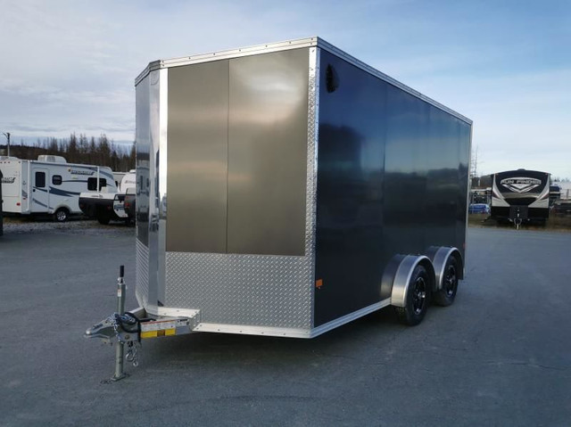 2022 Alcom Stealth C7.5X14-IF *Fermee/Alu in Cargo & Utility Trailers in Thetford Mines - Image 3
