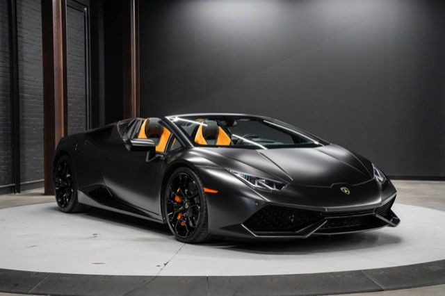 2016 Lamborghini Huracan LP 610-4 Spyder | Matte Black Wrap in Cars & Trucks in Strathcona County - Image 3