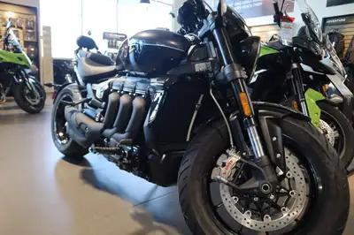 2025 Triumph Rocket 3 Storm GT The Rocket 3 Storm R is in a class of its own. With muscular power an...
