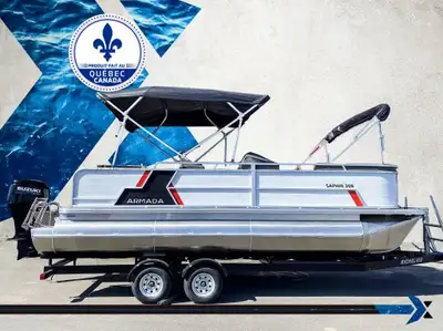 Ponton 3 quilles Saphir S-208 Moteur 90 HP Suzuki inclus JYS ???? Ponton Armada Saphir 208 2023 Perf...