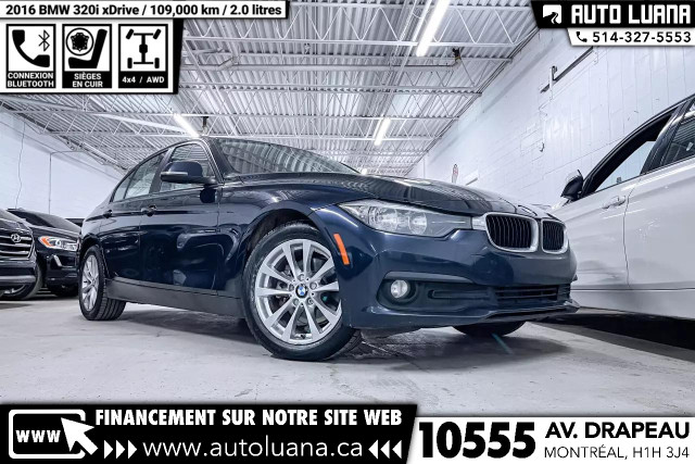 2016 BMW 3-Series 320i xDrive CUIR/BLUETOOTH/MAGS/109,000km in Cars & Trucks in City of Montréal - Image 3