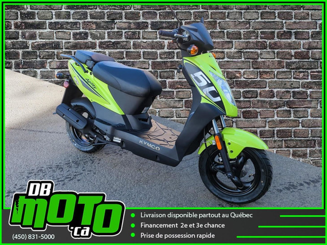 2022 Kymco agility 50 cc ** aucun frais cache ** in Scooters & Pocket Bikes in West Island - Image 3