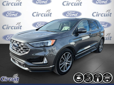 2019 Ford Edge Titanium AWD Toit pano Cuir Demareur Camera à ven