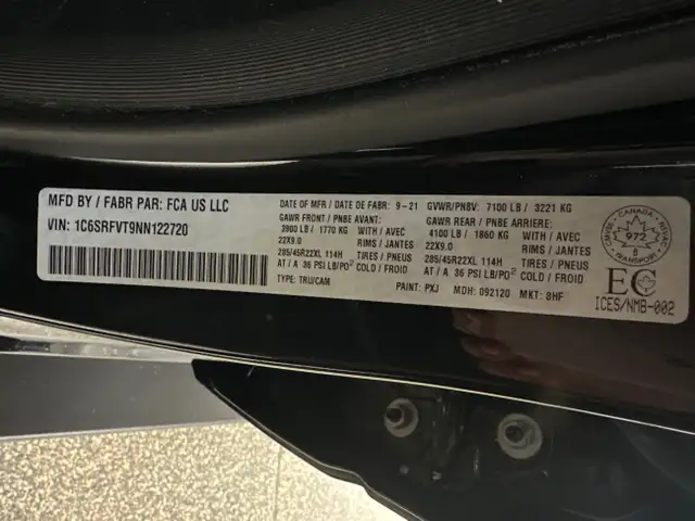 2022 RAM 1500 Sport SPORT/4WD/CREW/22" WHEELS/BLACK/OFF 1 OWN... in Cars & Trucks in Belleville - Image 29