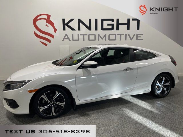 2018 Honda Civic Coupe Touring l Heated Leather l Back up Cam in Cars & Trucks in Moose Jaw