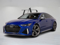 This 2022 Audi RS 7 in striking blue is a Canadian vehicle with a clean Carfax and remaining factory... (image 2)