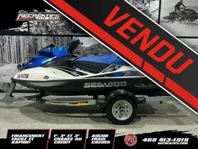 2009 SEADOO GTX 155 2009 SEADOO GTX 155 SUPER PROPRE POUR L'ANNÉE 96 HEURES 155HP 3 PASSAGERS TOILE...
