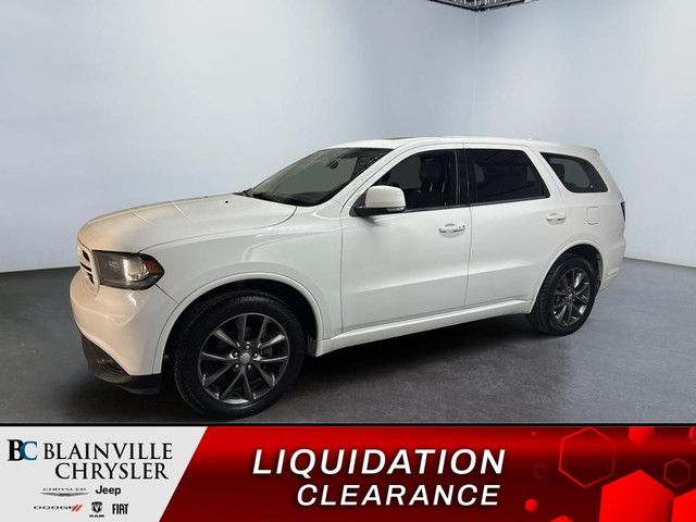 2017 Dodge Durango GT AWD VOLANT/CUIR CHAUFFANT NAV CAM RECUL CR in Cars & Trucks in Laval / North Shore