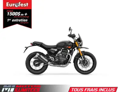 Attitude robuste de Scrambler Silhouette affirmée et ADN de design authentique de Triumph Scrambler....