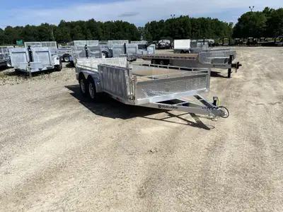 Canadian Mennonite Built Side Loader Aluminum Utility Trailer is $7,015.00 ! Ord: E1557-4038 - Ser:...