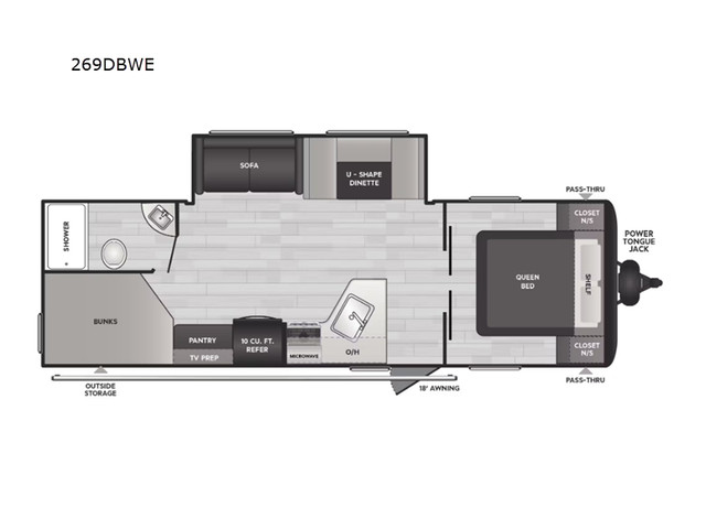 2025 Keystone RV Hideout Sport Double Axle 269DBWE in Travel Trailers & Campers in Kelowna - Image 2