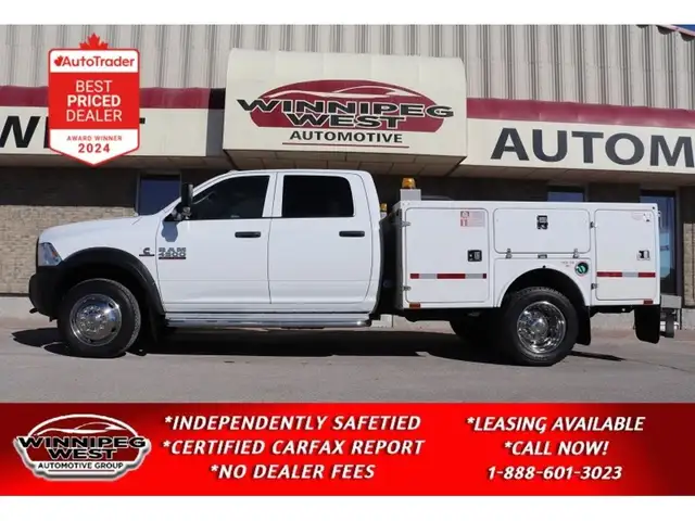 2015 Dodge RAM 4500 CREW DUALLY 6.7L CUMMINS 4X4, SERVICE BODY & in Cargo & Utility Trailers in Winnipeg - Image 2