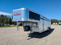 2022 Sooner 7'6'' x 26' Gooseneck Cattle trailer