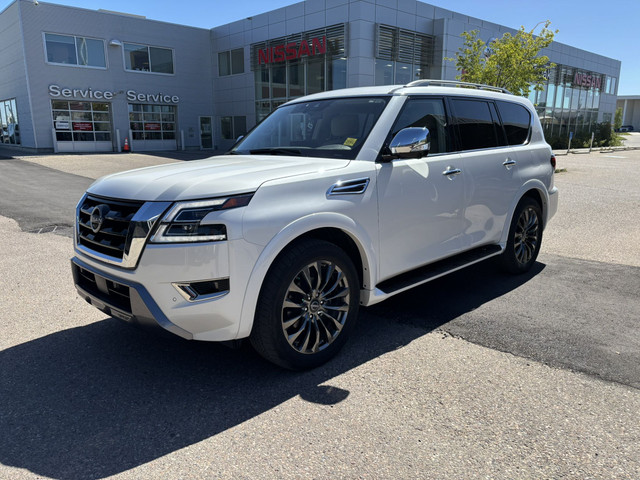 2023 Nissan Armada 4x4 Platinum - DVD SYSTEM / 2ND ROW CAPTAIN C in Cars & Trucks in Calgary