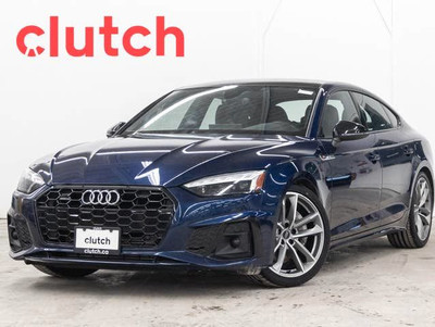 2020 Audi A5 Sportback Progressive AWD w/ Apple CarPlay & Androi