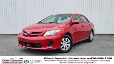 2013 Toyota Corolla LE Sedan 1.8L FWD —- FINANCEMENT MAISON DISPONIBLE AVEC ACOMPTE DE 4,200$ +tx---...