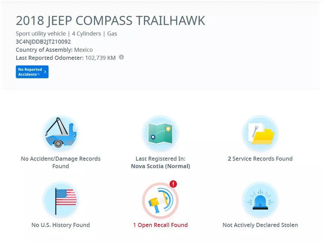 2018 JEEP Compass Trailhawk in Cars & Trucks in City of Montréal - Image 3