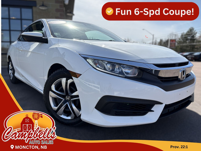 2018 Honda Civic LX 6-Speed Manual! Backup Camera! in Cars & Trucks in Moncton