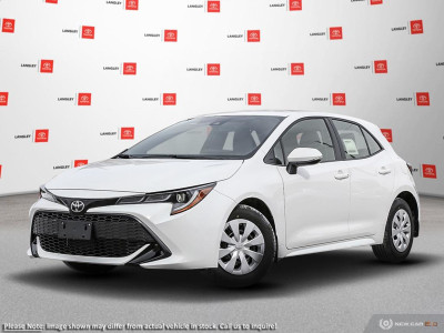 2022 Toyota Corolla Hatchback HATCHBACK S; SAFETY SENSE 2.0, BAC