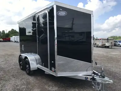 LEGACY SERIES ALL ALUMINUM FRAME 6' X 12' TANDEM AXLE CARGO W/ BARN DOORS AND POLYCORE PANEL UPGRADE...