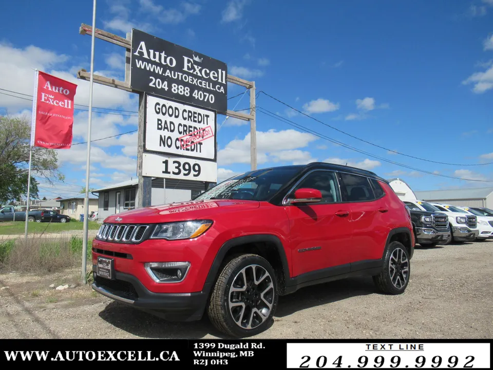2018 Jeep Compass Limited 4X4 - SUNROOF - LEATHER - BACKUP CAM