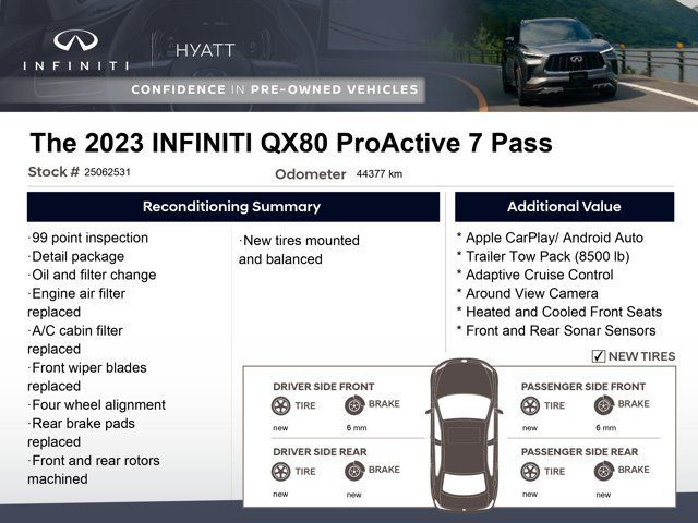 2023 INFINITI QX80 ProActive 7 Pass | Cooled Seats | Adaptive in Cars & Trucks in Calgary - Image 2