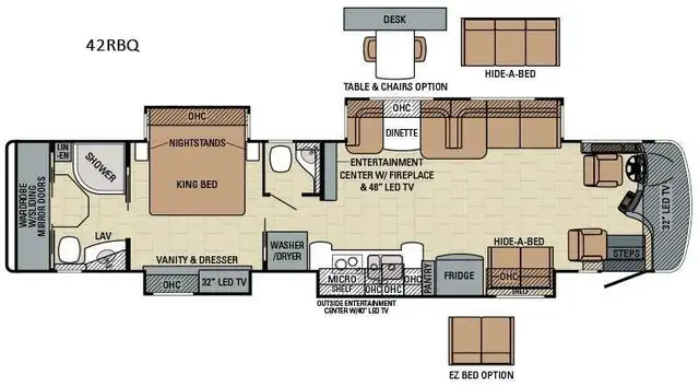 2016 Entegra Coach Anthem 42RBQ 42 Miles All New Tires ! in RVs & Motorhomes in Moncton - Image 3